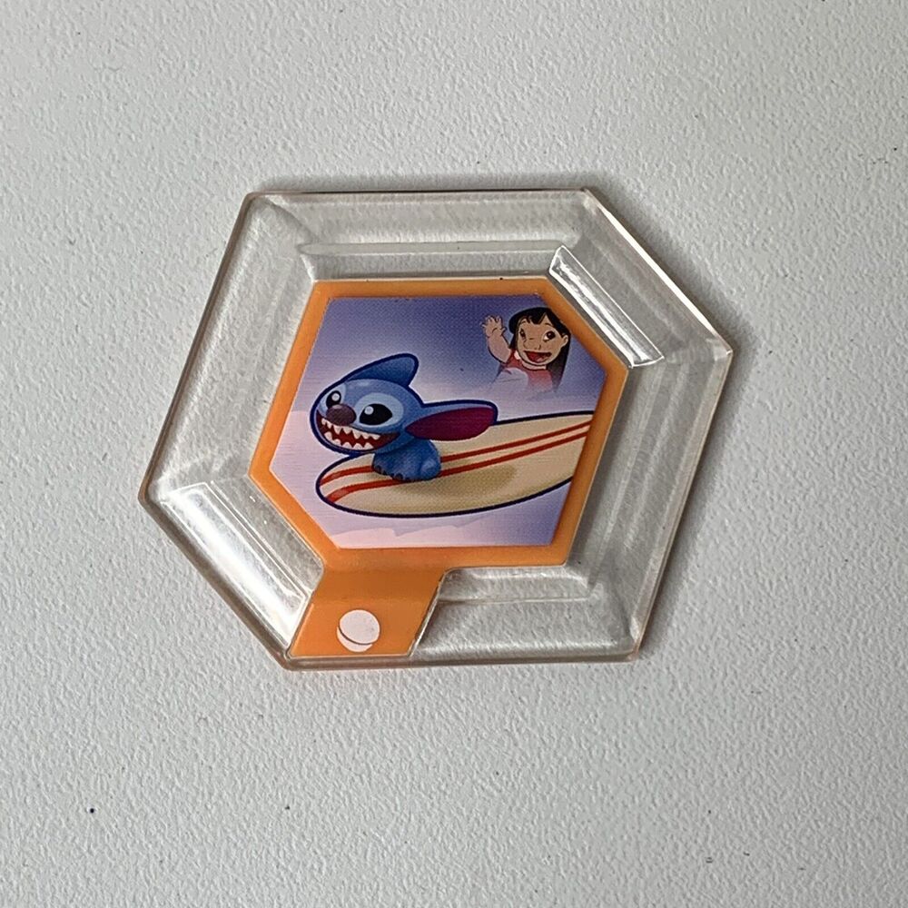 Disney Infinity Lelo & Stitch Surfing Surfboard Power Disc